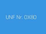 UNF Nr. 0X80 